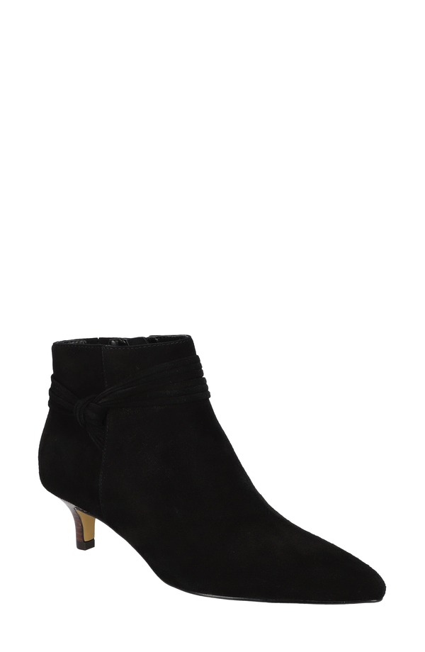 ベラヴィータ レディース シューズ ブーツ・レインブーツ Bella Vita Jani Pointed Toe Bootie Blackidsuede Leather 黒いこと