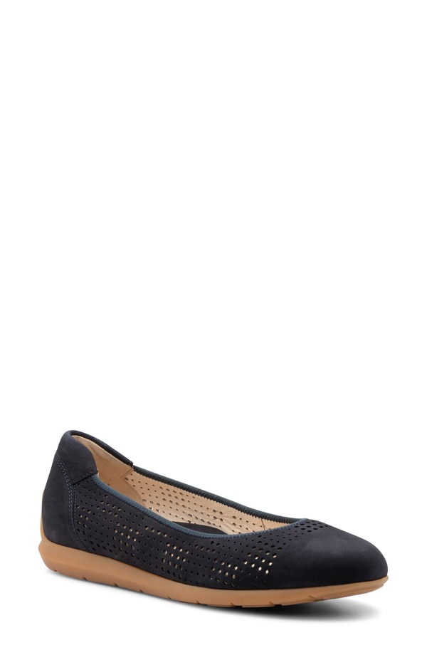 アラ レディース シューズ パンプス Sarah Perflat Navy 米国海軍