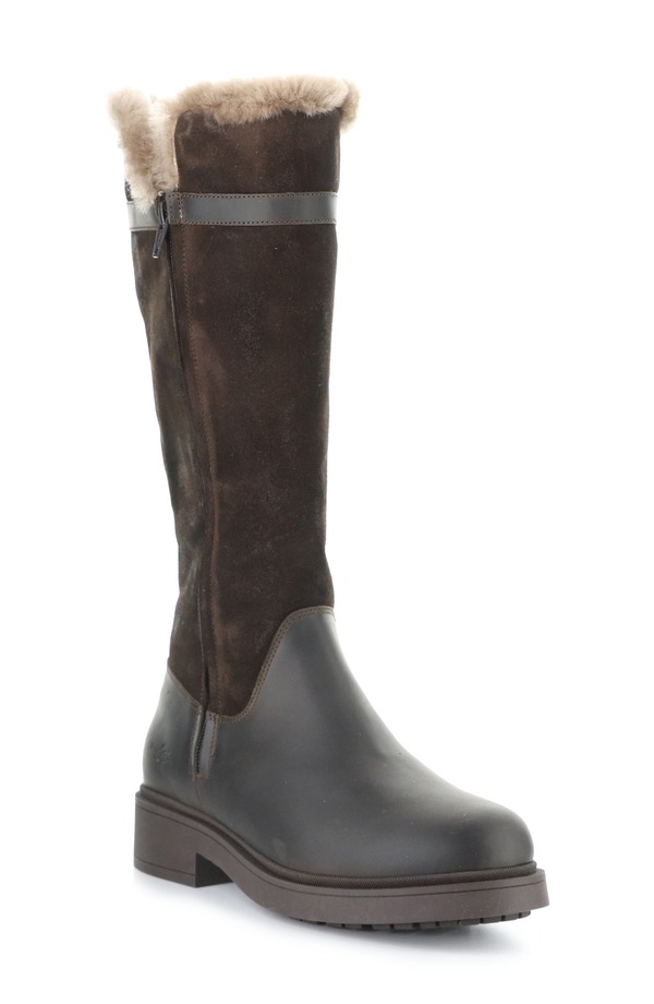ボスアンドコー レディース シューズ ブーツ・レインブーツ Bos. \u0026 Co. Neva Waterproof Genuine Shearling Bootdm/ Coffee 珈琲