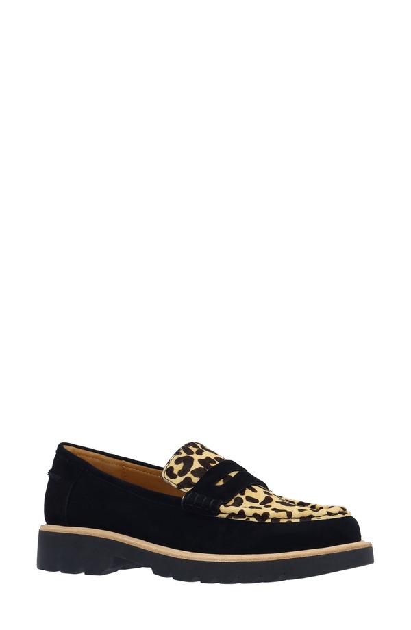 ラモールドピード レディース シューズ スリッポン・ローファー L\u0027Amour des Pieds Yolandi Genuine Calf Hair Penny Loafer Black/ Brown 黒いこと