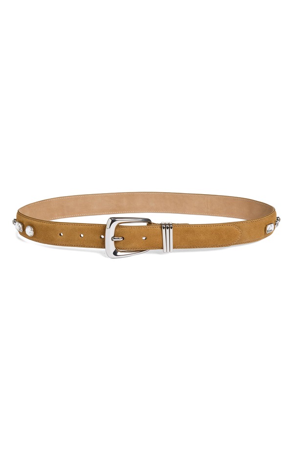 ヴェロニカ ベアード レディース 添え物 三尺帯 スエードクロス Veronica Beard Crystal Arch Suede Belt Acorn