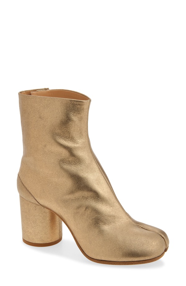 マルタンマルジェラ レディース シューズ ブーツ・レインブーツ アンクル Maison Margiela Tabi Ankle Boot Metallic Gold ゴールド