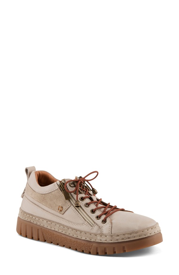 弾機足つき レディース シューズ スニーカー Spring Step Lauria Sneaker Light Grey 薄墨色