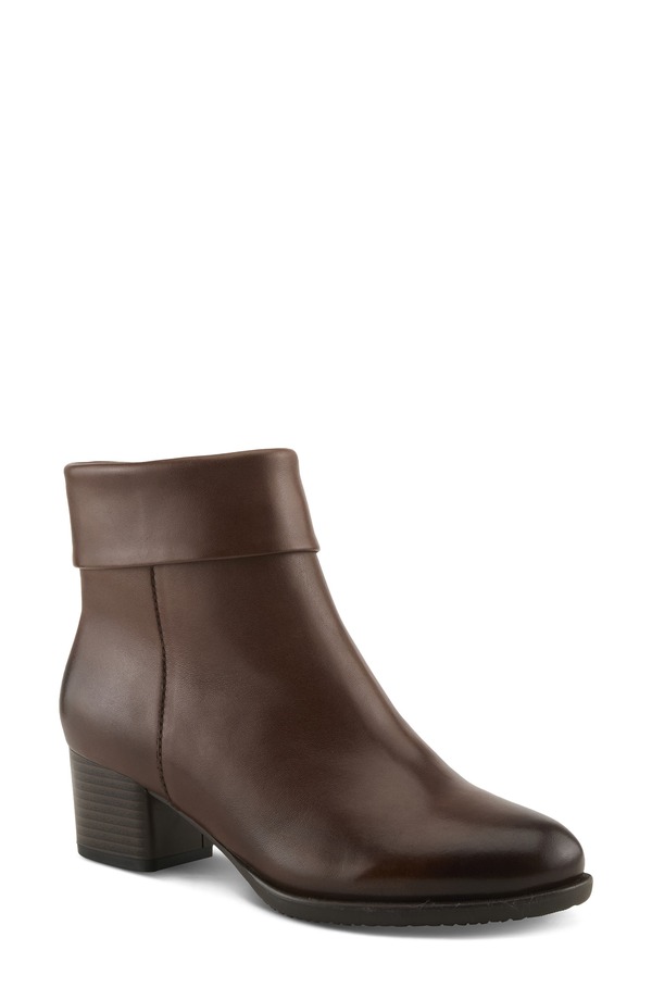 春月踏み段 レディース シューズ ブーツ・レインブーツ Spring Step Talpa Bootie Brown 赤銅色