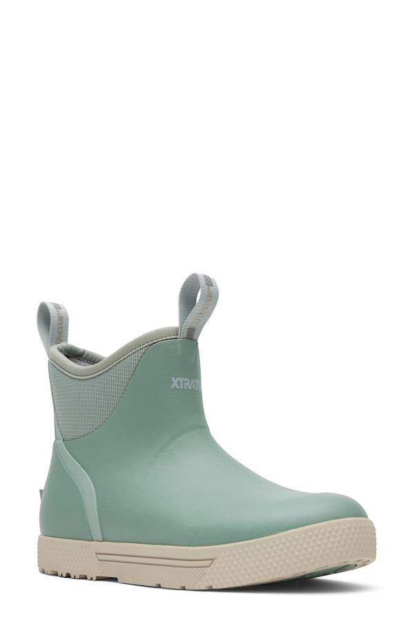 エクストラタフ レディース シューズ ブーツ・レインブーツ アンクル 踵 XTRATUF Wheelhouse Waterproof Ankle Deck Boot Iceberg