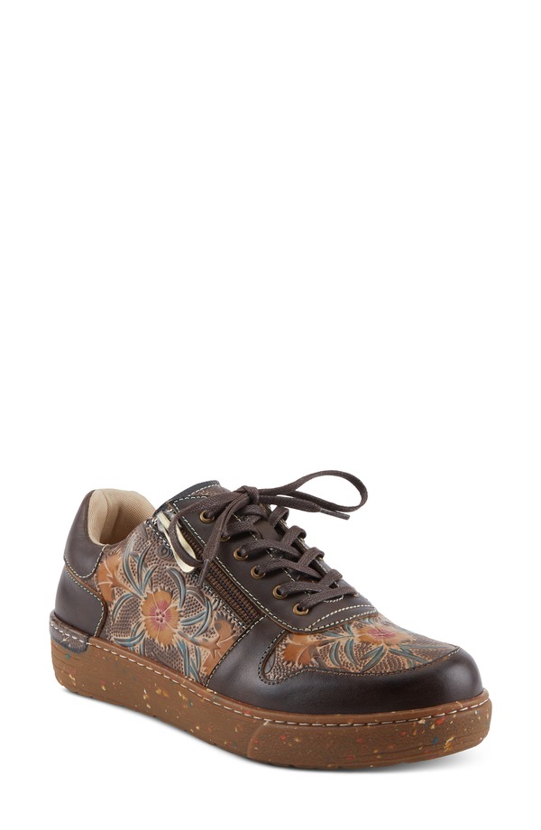 スプリングステップ レディース シューズ スニーカー L'Artiste by Spring Step Sincerity Sneaker Brown Multi ブラウン｜ReVida 店 29,770円