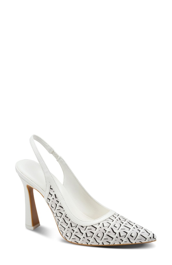 ダナ キャラン ニューヨーク レディース シューズ パンプス DKNY Cinette Slingback Pump Marshmallow/ Black ブラック