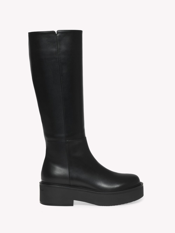 ジャンヴィト ロッシ レディース シューズ ブーツ・レインブーツ Gianvito Rossi Hiro Boots Black Leather 黒いこと