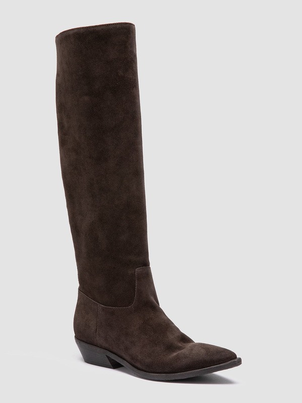 オフィチーネクリエイティブ レディース シューズ ブーツ・レインブーツ なめし革 Officine Creative Noelie DD 104 Pointed-Toe Leather Bootie Dark Brown 赤銅色