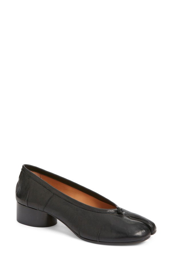 マルタンマルジェラ レディース シューズ パンプス Maison Margiela Tabi Ballerina Pump Black 黒いこと