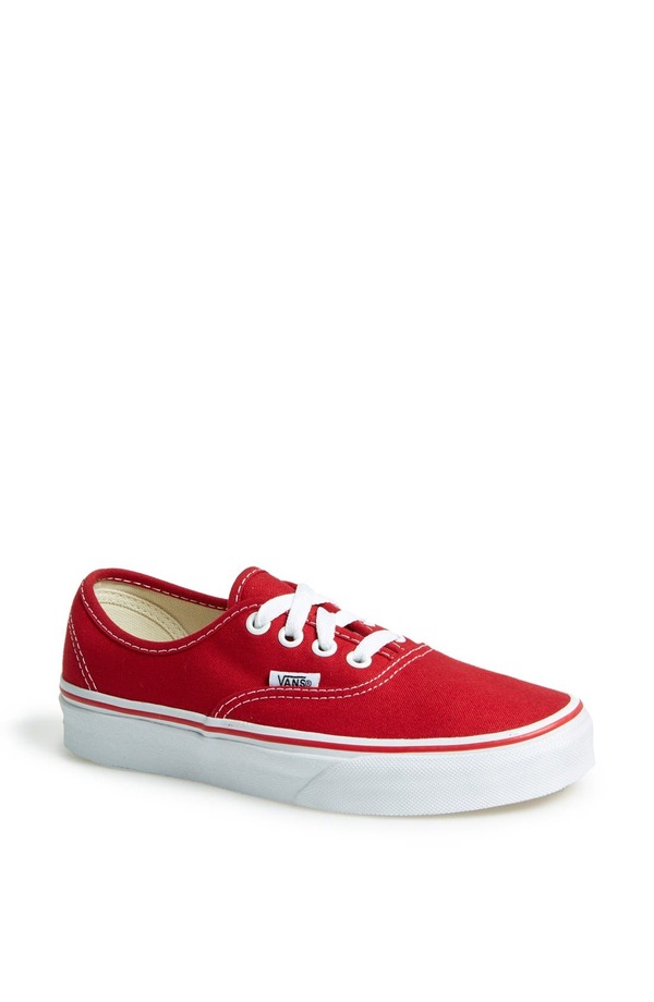 バンズ レディース シューズ スニーカー Vans Authentic Sneakered 赤いこと