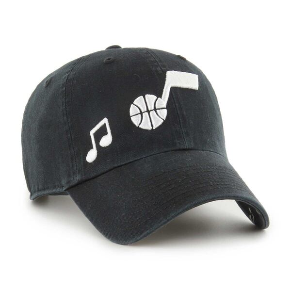 フォーティーセブン レディース 付属品 鳥打ち帽 Women\u0027s \u002747 Black Utah Jazz Confetti Undervisor Clean Up Adjustable Hat Black 黒いこと バッグ・小物・ブランド雑貨-帽子