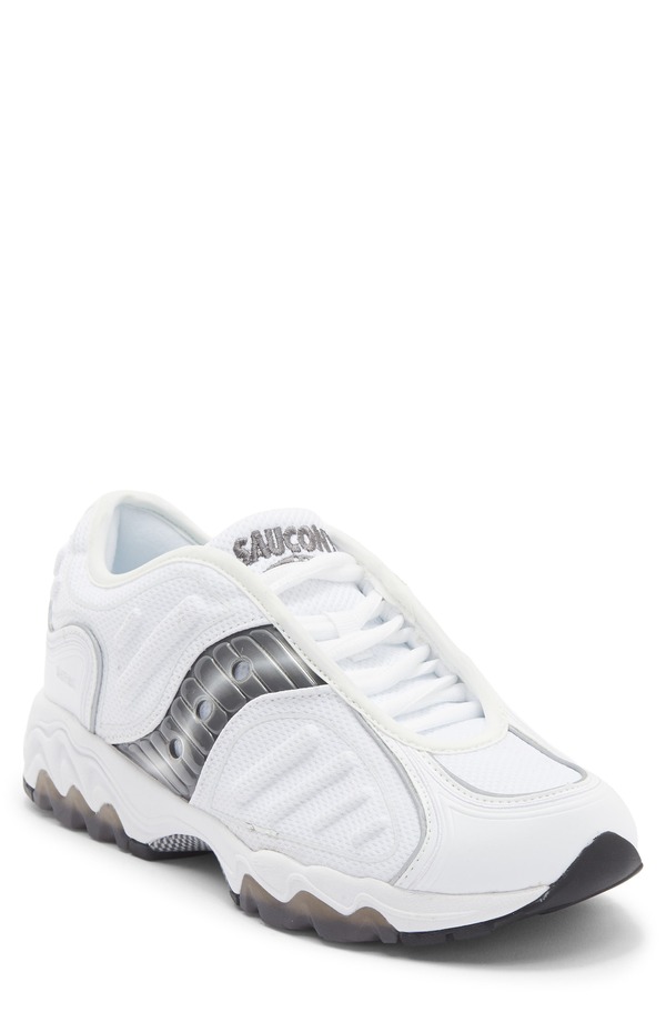 サッカニー レディース シューズ スニーカー Saucony Gender Inclusive Matrix Sneaker White/ Metallic 白いこと