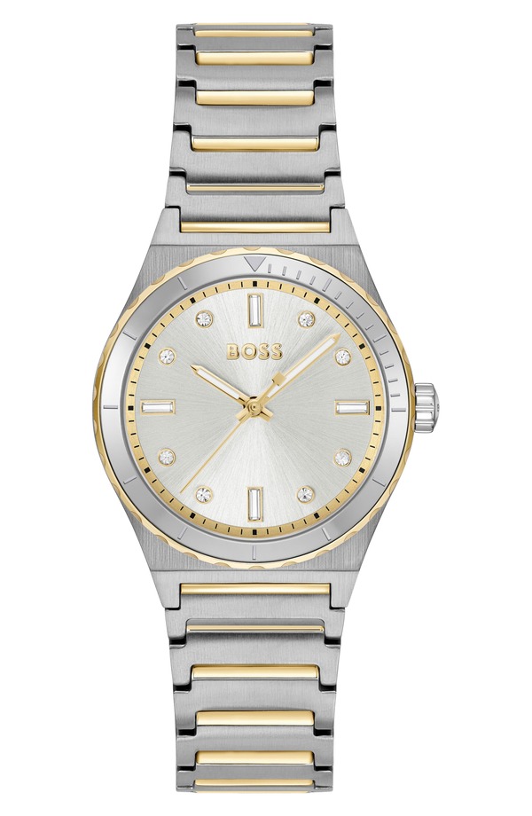 主任者 レディース 佩び物 ウォッチ BOSS Candor Bracelet Watch 32粍 Silver White 白いこと