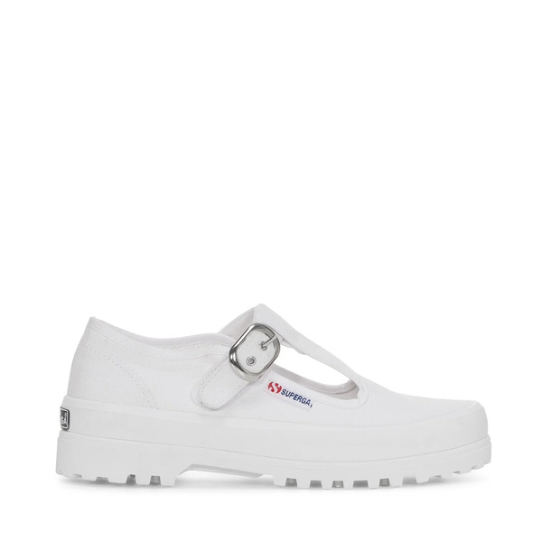 綴りかたガ レディース シューズ スニーカー Superga 2541 Mary Jane Alpina Sneakers White 白いこと