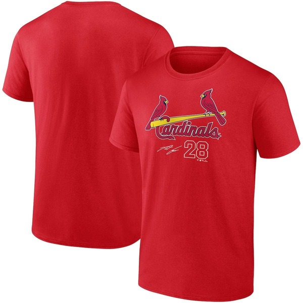 【送料無料】 ファナティクス メンズ Tシャツ トップス Men's Fanatics Branded Nolan Arenado Red St. Louis Cardinals Player Name & Number T-Shirt Red