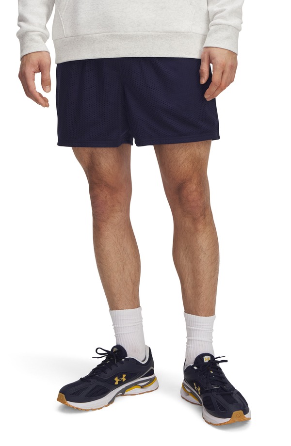 アンダーアーマー メンズ ボトムス ハーフパンツ・ショーツ メッシュ ショートパンツ Under Armour Icon Meshorts 410 Midnight Navy ネイビー