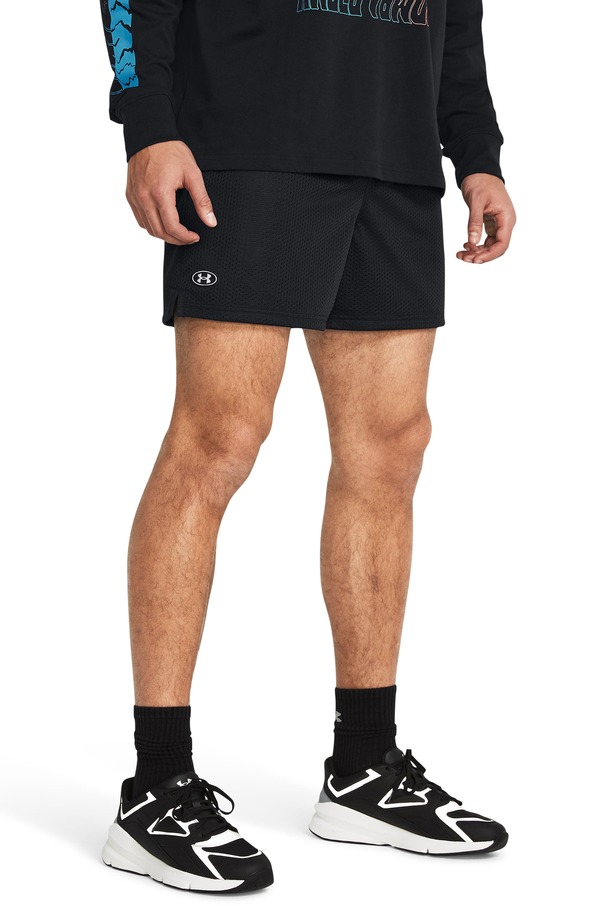 アンダーアーマー メンズ ボトムス ハーフパンツ・ショーツ メッシュ ショートパンツ Under Armour Icon Meshorts Black ブラック