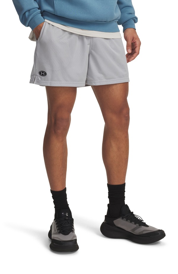 アンダーアーマー メンズ ボトムス ハーフパンツ・ショーツ メッシュ ショートパンツ Under Armour Icon Meshorts Mod Gray グレー