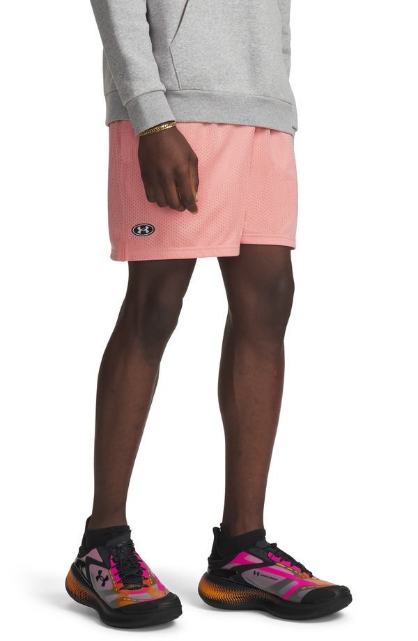 アンダーアーマー メンズ ボトムス ハーフパンツ・ショーツ メッシュ ショートパンツ Under Armour Icon Meshorts Posh Pink ピンク