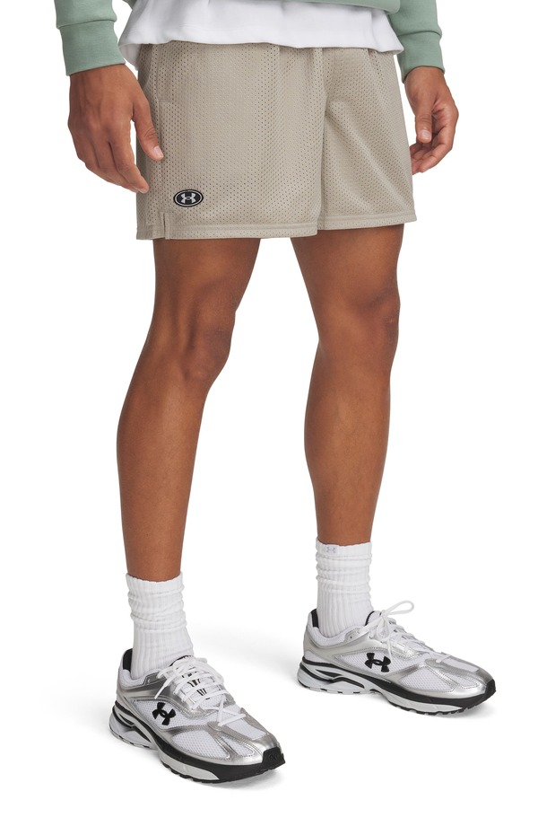 アンダーアーマー メンズ ボトムス ハーフパンツ・ショーツ メッシュ ショートパンツ Under Armour Icon Meshorts Timberwolf Taupe トープ