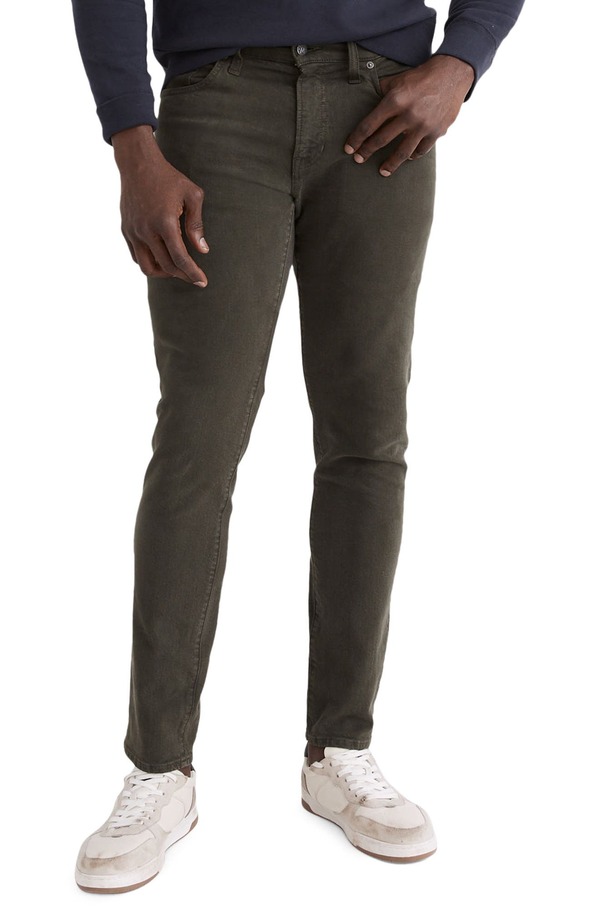 メイドウェル メンズ ボトムス デニムパンツ ジーンズ Madewell Men's Garment Dyed Athletic Slim Jeans Deep Green グリーン｜ReVida 店