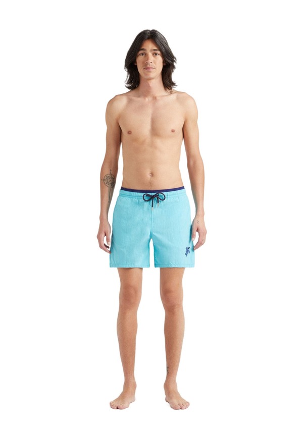 ヴィルブレクイン メンズ 水泳着 二分の一ズボン下・さる股引き Vilebrequin Men\u0027solid Bicolor Length Swim Trunks Bora
