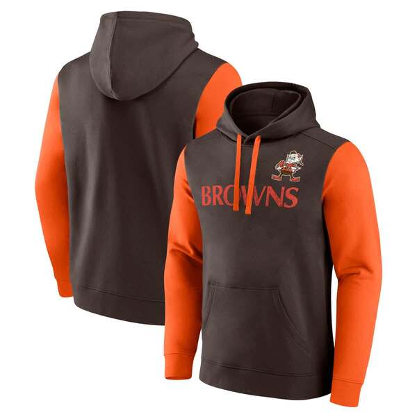 ファナティクス メンズ アウター パーカー・スウェット フリース Men\u0027s Fanatics Brown Cleveland Browns Fleece Pullover Hoodie Brown 赤銅色