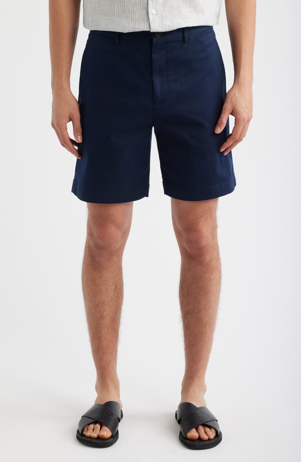セオリー メンズ ボトムス ハーフパンツ・ショーツ ショートパンツ コットン Theory Standard Chino in Moonsoft Cotton Blend Shorts Baltic