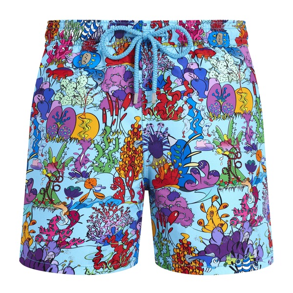 ヴィルブレクイン メンズ 水着 ハーフパンツ・ショーツ ショートパンツ Vilebrequin Men Swim Shorts Plantes Aquatiques Blue Topaz ブルー｜ReVida 店