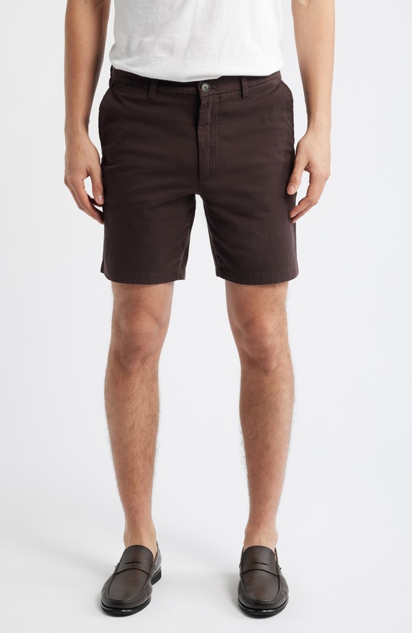 元締め メンズ ボトムス 二分の一ズボン下・さる股引き 遊撃手ズボン下 BOSS Kane Shorts Dark Brown 赤銅色