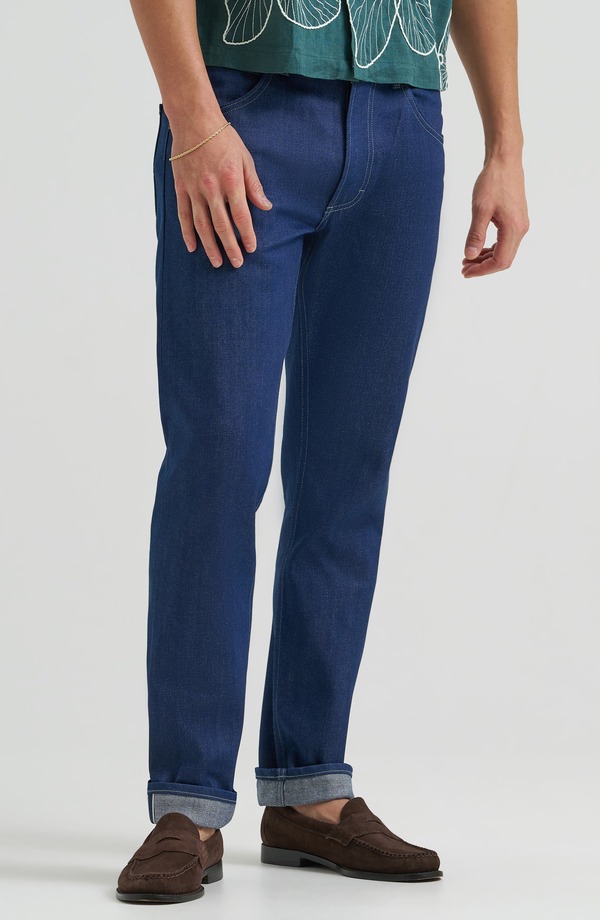 ロバート・エドワード・リー メンズ ボトムス ジーンズズボン下 引っ切り無い デニム Lee 101 Z Regular Straight Leg Jeans Dry Red Cast 赤いこと