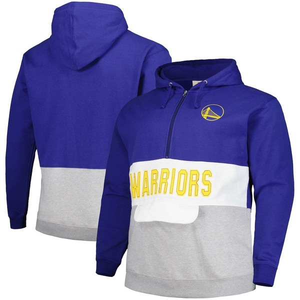 ファナティクス メンズ アウター ジャケット・ブルゾン トール パーカー Men's Fanatics Branded Royal Golden State Warriors Big & Tall Anorak Half-Zip Hoodie Royal|ReVida 店