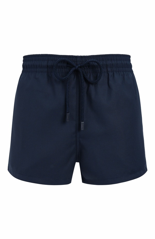 ヴィルブレクイン メンズ 水着 ハーフパンツ・ショーツ ウール Men's Micro Carreaux Short Woolen Swim Trunks - Vilebrequin x The Woolmark Company Bleu Marine｜ReVida 店 53,880円