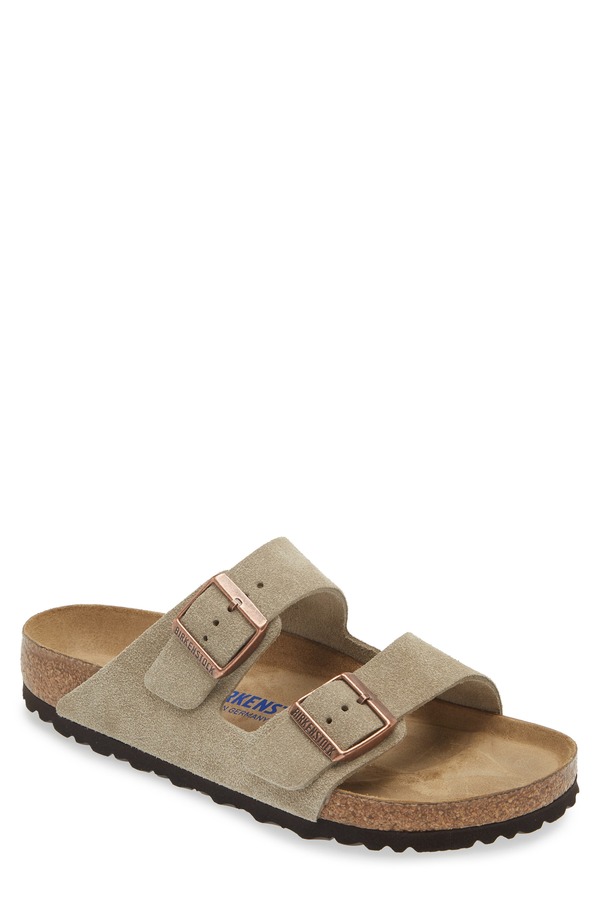 ビルケンシュトック メンズ シューズ サンダル Birkenstock Arizona Soft Slide Sandal Beige ベージュ