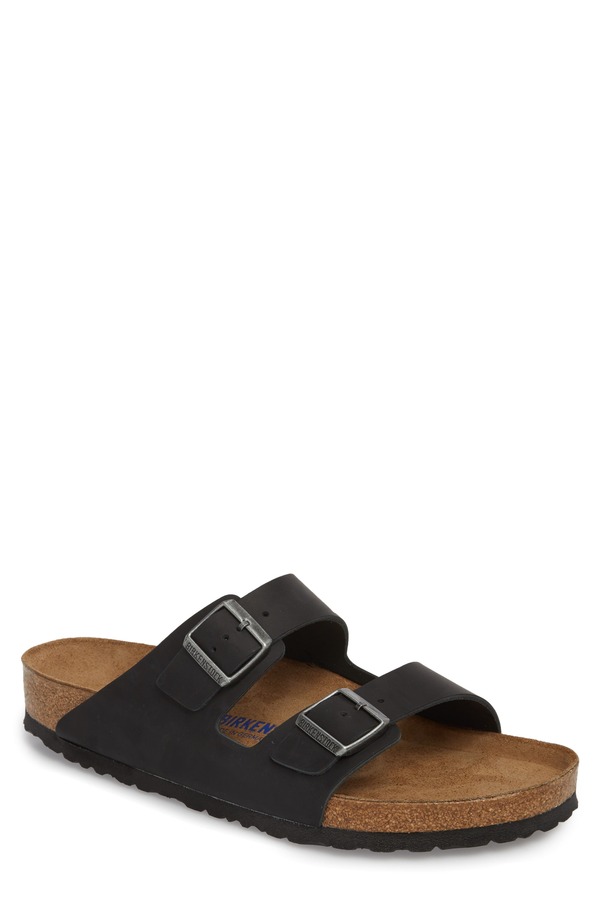 ビルケンシュトック メンズ シューズ サンダル Birkenstock Arizona Soft Slide Sandal Black 黒いこと