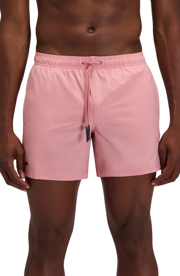サンデッキ メンズ 水泳着 二分の一ズボン下・さる股引き Sundek Solid Swim Trunks Rose Petal