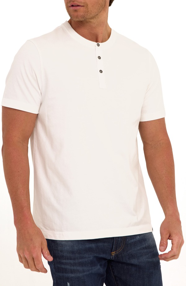 スレッズ・フォー・ソート メンズ トップス プルオーバー プルオーバー Threads 4 Thought Shayne Luxe Jersey Henley White 白いこと