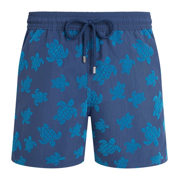 ヴィルブレクイン メンズ 海水着 二分の一ズボン下・さる股引き 遊撃手ズボン下 Vilebrequin Men Swim Shorts Flocked Rondes Tortues Evening