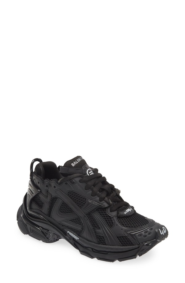 バレンシアガ メンズ シューズ スニーカー Balenciaga Runner Sneaker 1000 Black Matt ブラック|ReVida 店