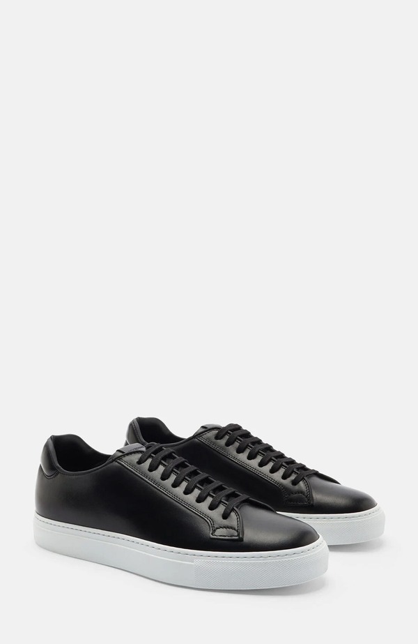 スカロッソ メンズ シューズ スニーカー SCAROSSO Ugo Sneakers Black - Calf 黒いこと