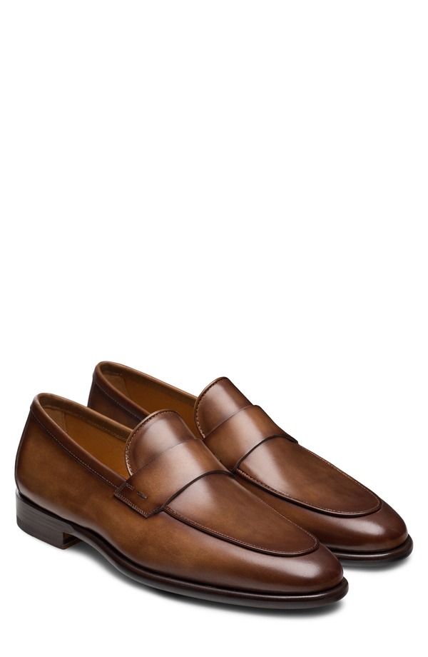 マグナーニ メンズ シューズ 置き目毛革 Magnanni Duerro Loafer Brown 赤銅色