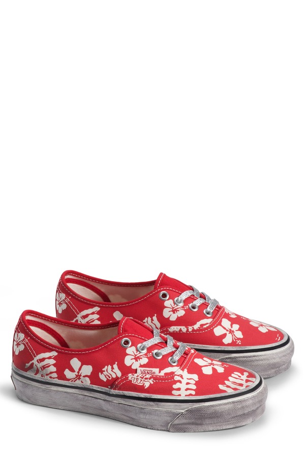 バンズ メンズ シューズ スニーカー Vans Premium Authentic Sneakered 赤いこと