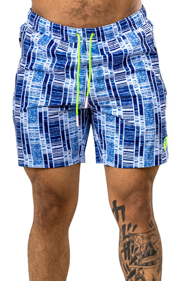 マセオ メンズ 水泳着 二分の一ズボン下・さる股引き Maceoo Marthyr Swim Trunks Blue 青色