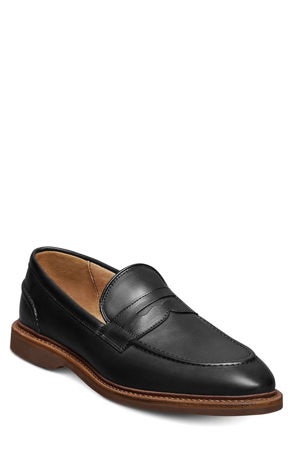 ウディアレン エドモンズ メンズ シューズ スリッポン・ローファー Allen Edmonds Randolph Verse Penny Loafer Black 黒いこと