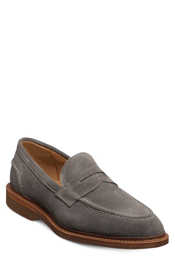 ウディアレン エドモンズ メンズ シューズ スリッポン・ローファー Allen Edmonds Randolph Verse Penny Loafer Grey 薄墨色