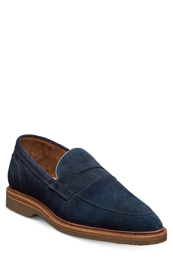 ウディアレン エドモンズ メンズ シューズ スリッポン・ローファー Allen Edmonds Randolph Verse Penny Loafer Navy 米国海軍
