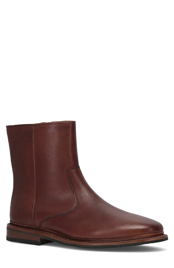 飛球 メンズ シューズ ブーツ・レインブーツ Frye Paul Zip-Up Boot Brown 赤銅色