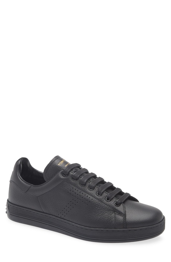 トム・ジェラルド・r・フォード メンズ シューズ スニーカー TOM FORD Warwick Sneaker Black/ Black 黒いこと