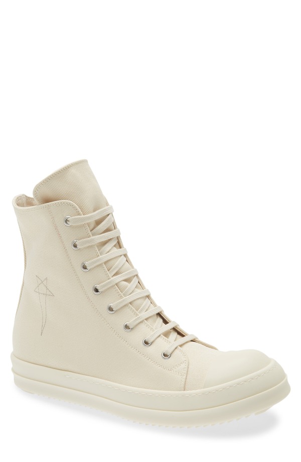 リックオウエンス メンズ シューズ スニーカー Rick Owens DRKSHDW High Top Sneaker Milk/ Pearl/ Milk/ Milk パール